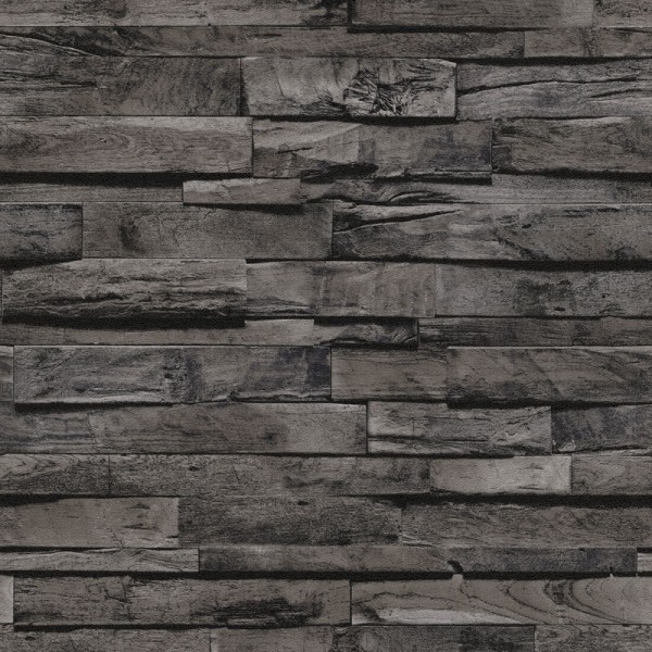 Papel Pintado TABLAS DE MADERA RÚSTICA OSCURA