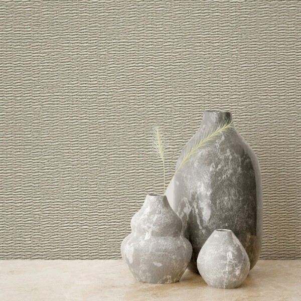 Papel pintado MIMBRE BEIGE GRISÁCEO 33383
