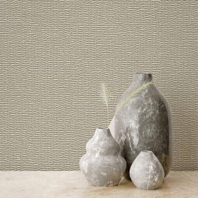 Papel pintado MIMBRE BEIGE GRISÁCEO 33383