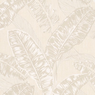 Papel de parede FOLHAS DE BANANA BEGE Papel de parede FOLHAS DE BANANA BEGE
