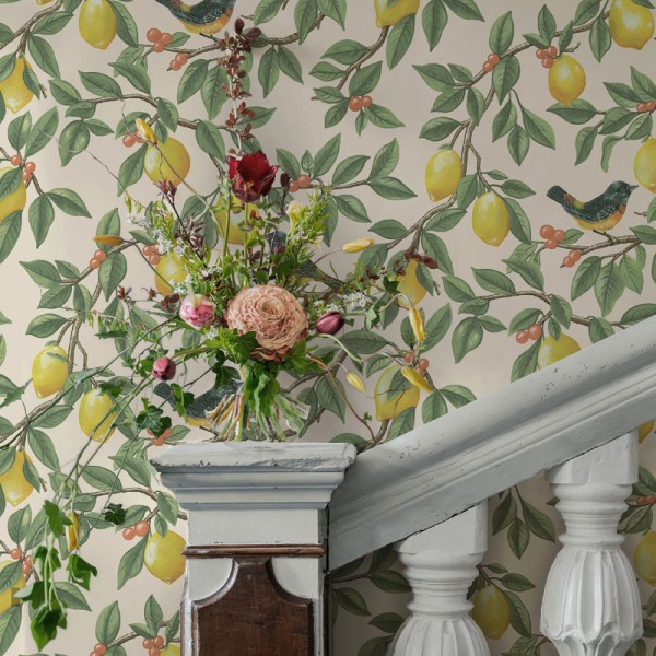 Paper pintat OCELLS ENTRE LLIMONERS VERD TM91890 Paper pintat OCELLS ENTRE LLIMONERS VERD TM91890