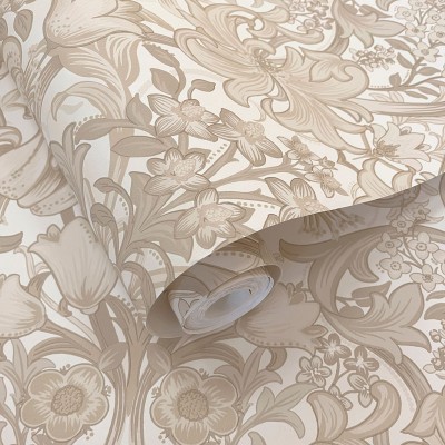 Papel pintado FLORAL DAMASCO INGLÉS BEIGE TM91901 Papel pintado FLORAL DAMASCO INGLÉS BEIGE TM91901