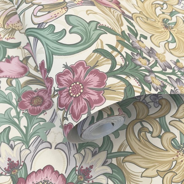 Papel pintado FLORAL DAMASCO INGLÉS MULTI TM91902