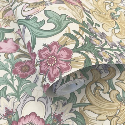 Papel de parede DAMASCO FLORAL INGLÊS MULTI TM91902 Papel de parede DAMASCO FLORAL INGLÊS MULTI TM91902