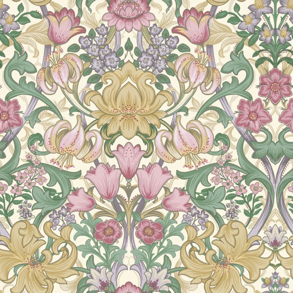 Papel de parede DAMASCO FLORAL INGLÊS MULTI TM91902