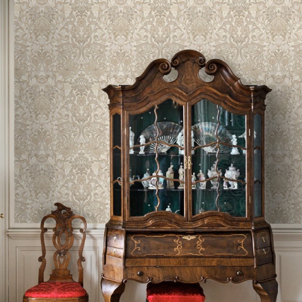 Paper pintat FLORAL DAMASC ANGLÈS BEIGE TM91901 Paper pintat FLORAL DAMASC ANGLÈS BEIGE TM91901