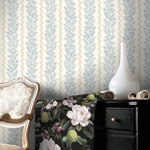 Paper pintat BRANQUES VERTICALS BLAVES TM91981