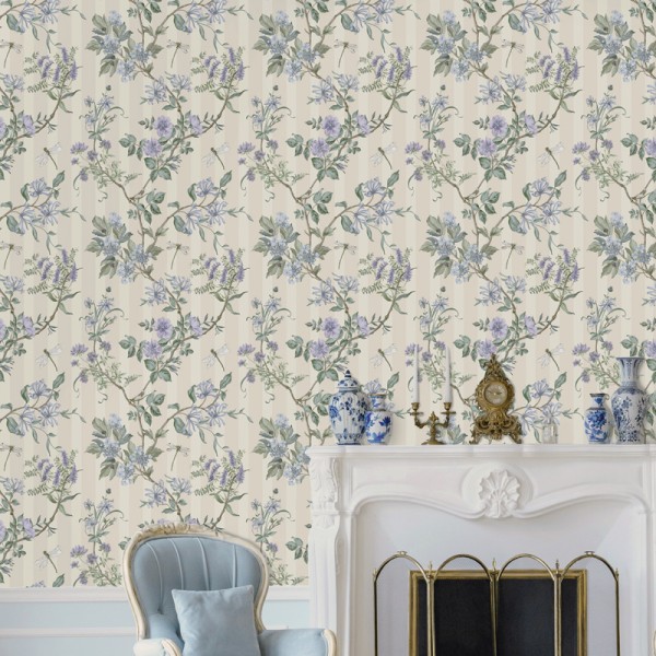 Papel pintado FLORA A RAYAS TM91931