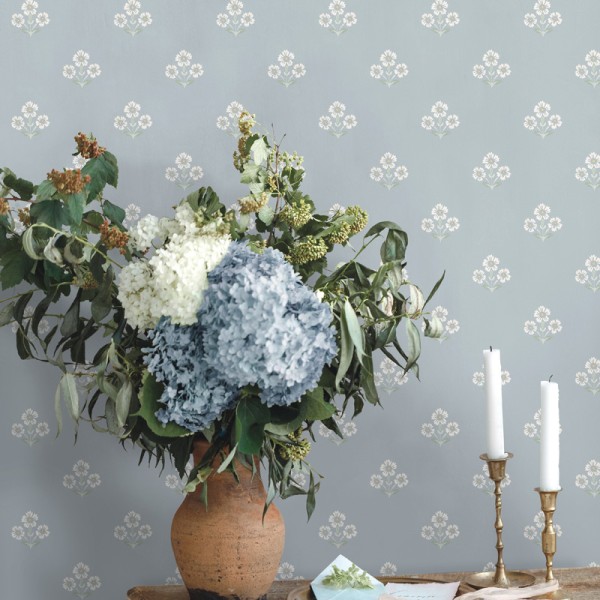 Paper pintat MARGARIDES BLAU TM91992 Paper pintat MARGARIDES BLAU TM91992