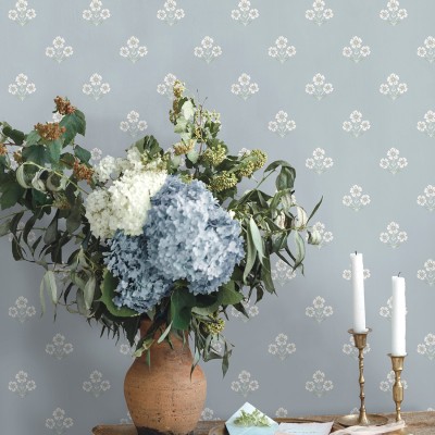 Paper pintat MARGARIDES BLAU TM91992 Paper pintat MARGARIDES BLAU TM91992