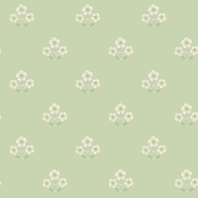 Papel pintado MARGARITAS VERDE TM91991