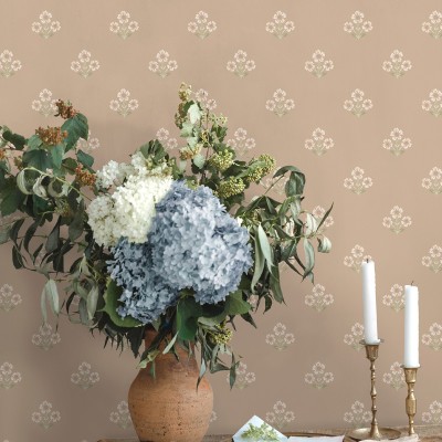 Papel pintado MARGARITAS SALMÓN TM91990 2