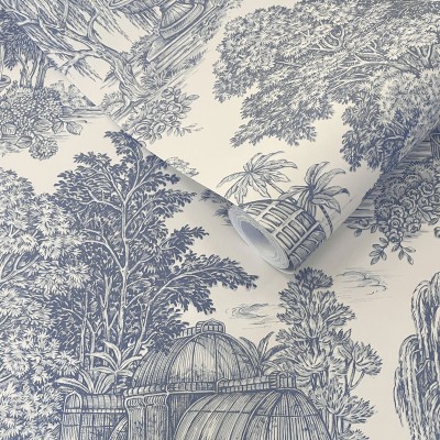 Papel de parede BOTÂNICO VINTAGE AZUL TM91971