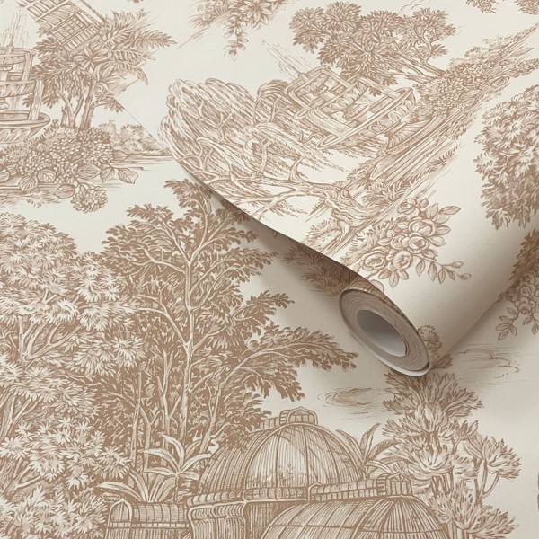 Papel de parede BOTÂNICO VINTAGE MARROM TM91972