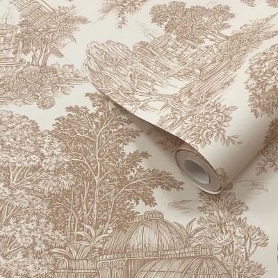 Papel de parede BOTÂNICO VINTAGE MARROM TM91972