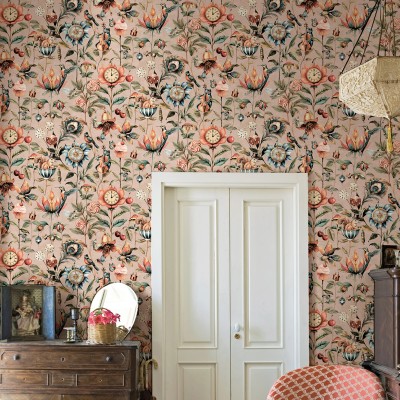 Paper pintat FANTASIA NATURALESA SALMÓ ROSAT TM91943 2