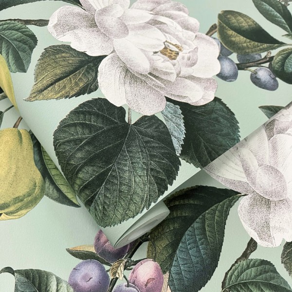 Paper pintat FLORAL ELEGANT VERD AIGUA TM91912 Paper pintat FLORAL ELEGANT VERD AIGUA TM91912