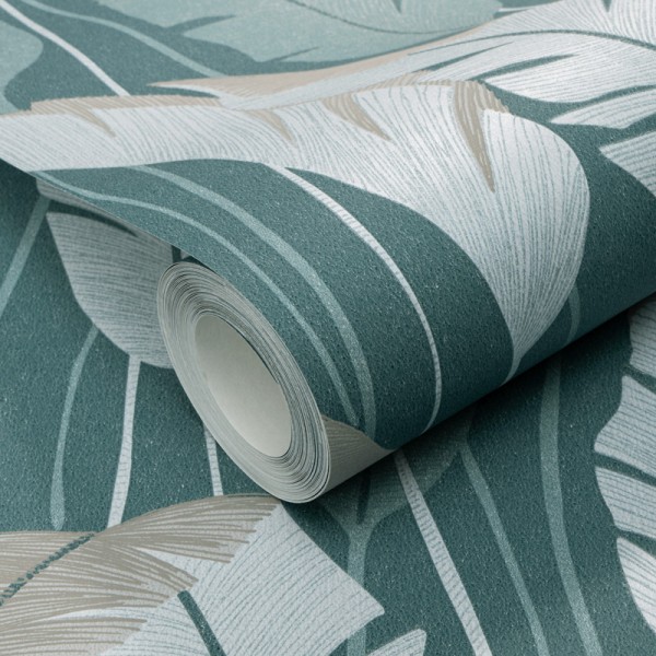Papel de parede FOLHAS PALMA VERDE 10344-19