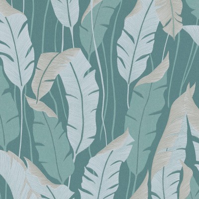 Papel de parede FOLHAS PALMA VERDE 10344-19