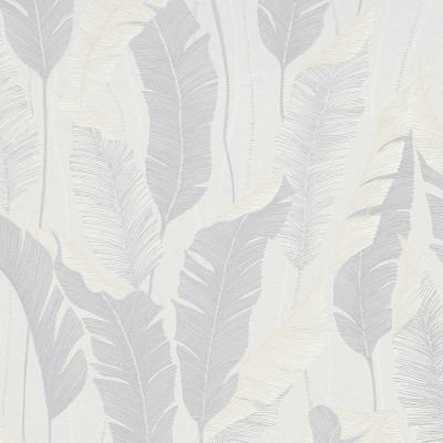 Paper pintat FULLES DE PALMA BLANC I PLATEJAT 10344-31