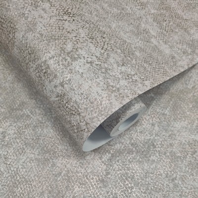 Papel de parede PELE ELEGANTE CINZA E PRATEADO TE66121