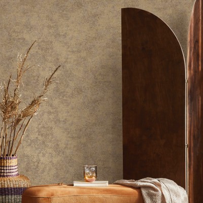 Papel de parede PELE ELEGANTE MARROM E DOURADO TE66120 2