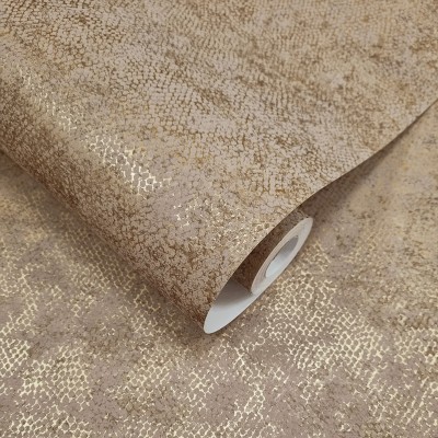 Papel de parede PELE ELEGANTE MARROM E DOURADO TE66120