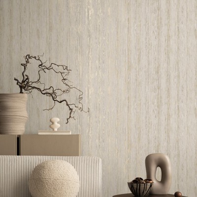 Papel de parede MADEIRA VINTAGE CINZA E DOURADO TE66152 2