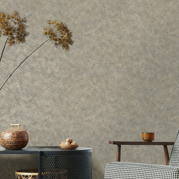 Paper pintat PATINA SEMICIRCULAR GRIS I DAURAT TE66173 Paper pintat PATINA SEMICIRCULAR GRIS I DAURAT TE66173