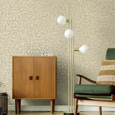 Paper pintat TEXTURA QUADRES CREMA PERLAT TE66191