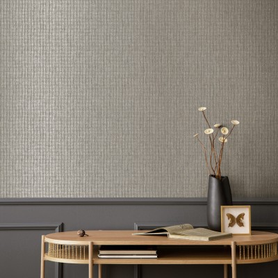 Paper pintat RAFFIA TRENADA CHARCOAL I PLATEJAT TE66133 2
