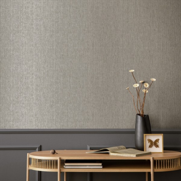 Papel de parede RÁFIA TRANÇADA CHARCOAL E PRATEADO TE66133 Papel de parede RÁFIA TRANÇADA CHARCOAL E PRATEADO TE66133