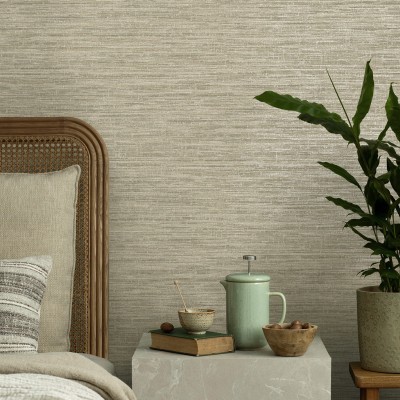 Paper pintat TEXTURA HORIZONTAL TAUPE I DAURAT TE66201 2