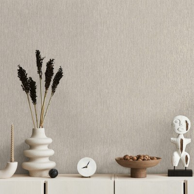Papel pintado EFECTO LINO GRIS Y DORADO TE66142 Papel pintado EFECTO LINO GRIS Y DORADO TE66142
