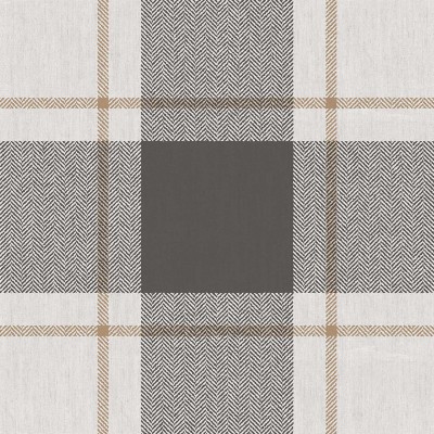 Papel pintado CUADROS ESCOCESES CHEVRON NEGRO Y OCRE 38409