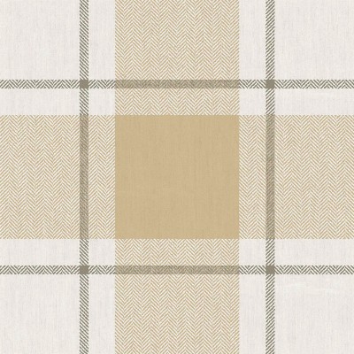 Papel pintado CUADROS ESCOCESES CHEVRON BEIGE OCRE 38403