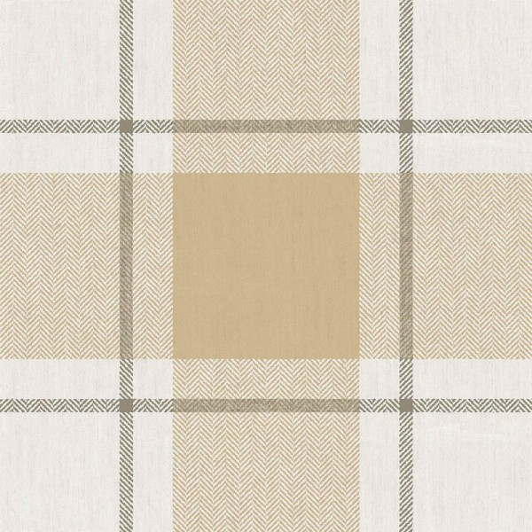 Paper pintat QUADRES ESCOCESSOS CHEVRON BEIGE OCRE 38403