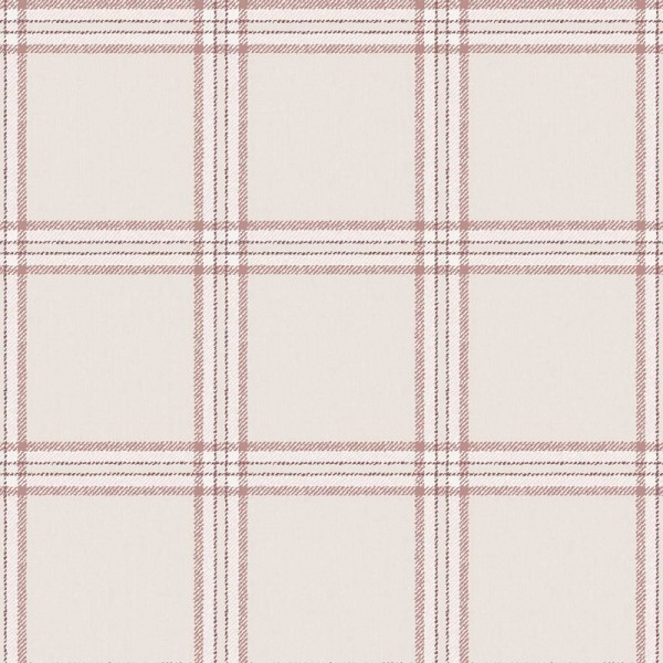 Paper pintat QUADRES TARTAN COTTAGE ROSA 38414