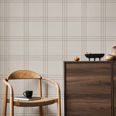 Paper pintat QUADRES TARTAN COTTAGE MARRÓ 38411