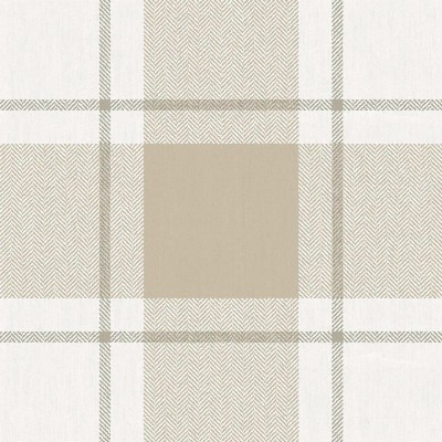 Papel pintado CUADROS ESCOCESES CHEVRON BEIGE 38402