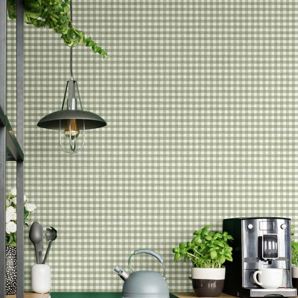 Paper pintat QUADRES VICHY VERD 38417 Paper pintat QUADRES VICHY VERD 38417