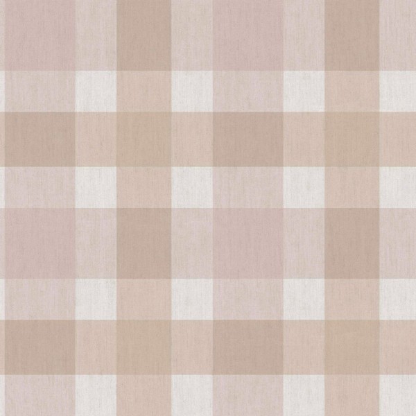 Papel de parede XADREZ RÚSTICO ROSA 38421