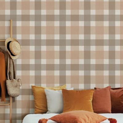 Papel pintado CUADROS RÚSTICOS MARRÓN 38424 Papel pintado CUADROS RÚSTICOS MARRÓN 38424