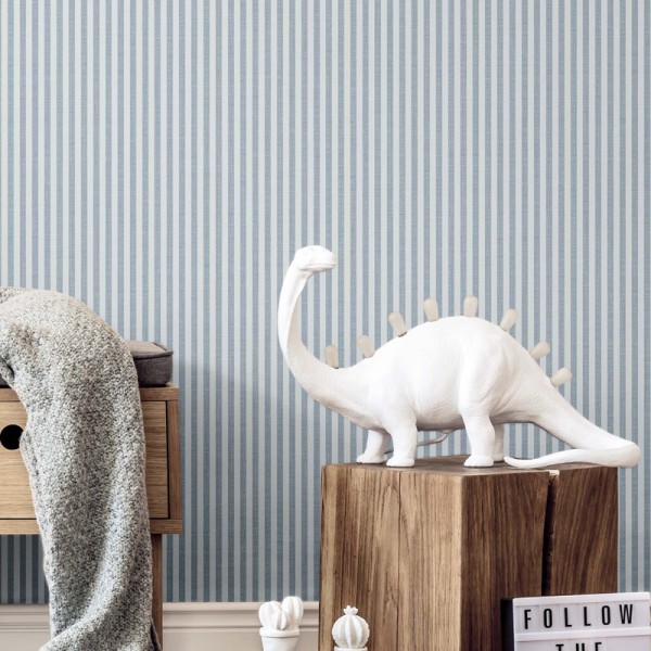 Papel pintado RAYAS ESTRECHAS AZULES 38486