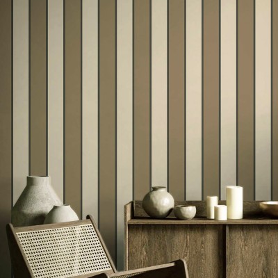 Papel pintado RAYAS CLÁSICAS MARRÓN 38469 2