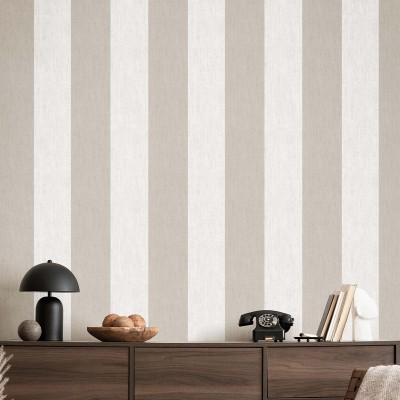 Papel de parede RISCAS LARGAS CINZA 38471