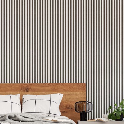 Paper pintat RATLLES VINILIC NEGRE I BLANC 38439