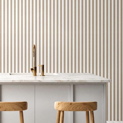 Papel de parede RISCAS VINILICO MARROM E BRANCO 38437 2