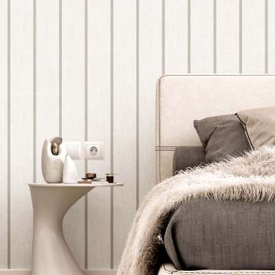 Papel pintado RAYAS MODERNAS GRISES 38461