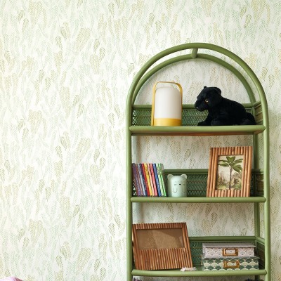 Papel de parede INFANTIL FOLHAS VERDES OUTD_20079_75_15